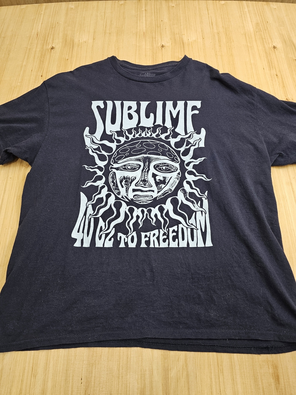 Sublime "40oz to Freedom" Graphic Tee - Blue & White XL